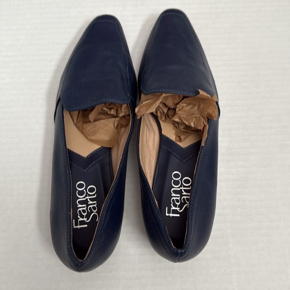 Franco Sarto - Balica Leather Loafers - Navy - Size 5.5 - Good Used Condition!! - Picture 6 of 8